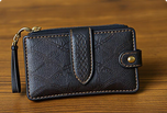 Textured Leather Wallet